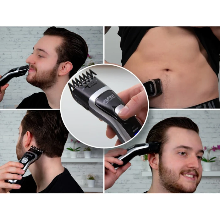 Κουρευτική Μηχανή First Austria FA-5676-6 Επαναφορτιζόμενη με οθόνη, ρυθμιζόμενη χτένα και ατσάλινη κεφαλή 3 W