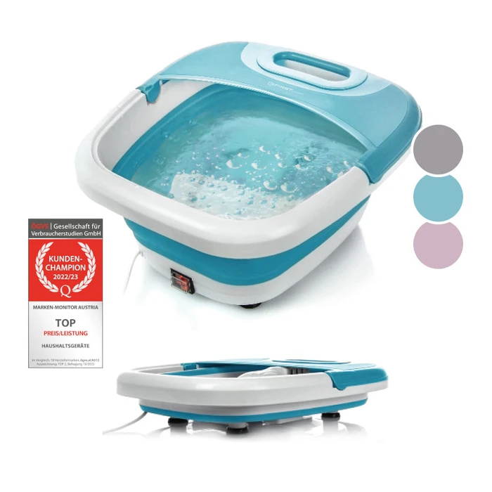 Υδρομασάζ Ποδιών First Austria FA-8116-2-BL Μπλε αναδιπλούμενο με θέρμανση φυσαλίδες και υπέρυθρες  450W