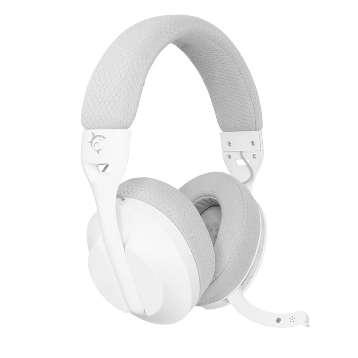 Gaming Headset White Shark Triple Mode (Wired/Wireless/Bt) Gaming Wgh-2441 White/Grey