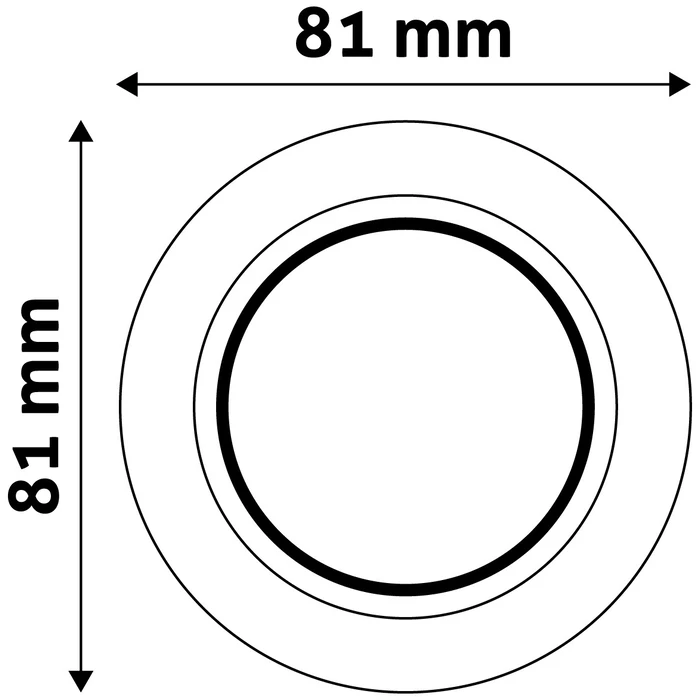 Χωνευτό Σποτ Avide GU10 Πλαίσιο Στρογγυλό Χρώμιο