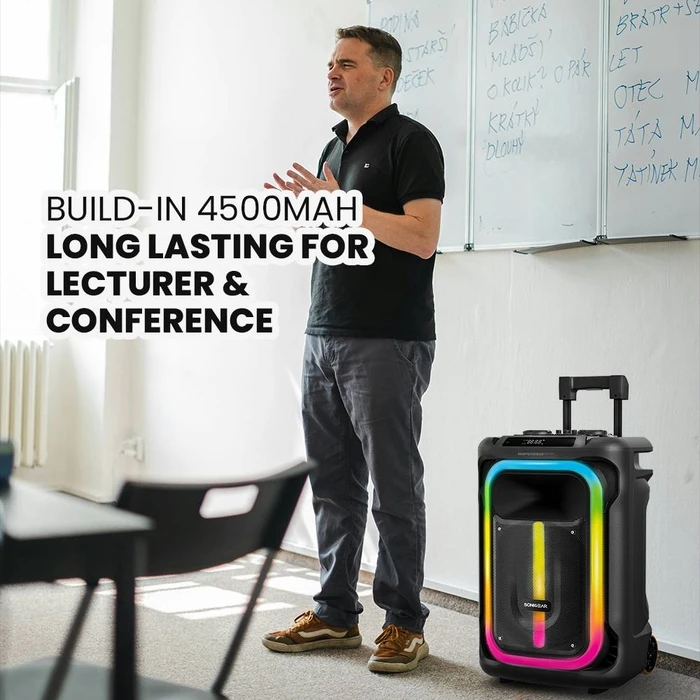 Karaoke Sonic Gear Rgb Hda Speaker 240W Hyperbox 1300 Pro Black