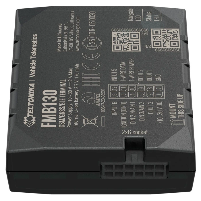 GPS Tracker αυτοκινήτου Teltonika FMB130, GSM/GPRS/GNSS, Bluetooth
