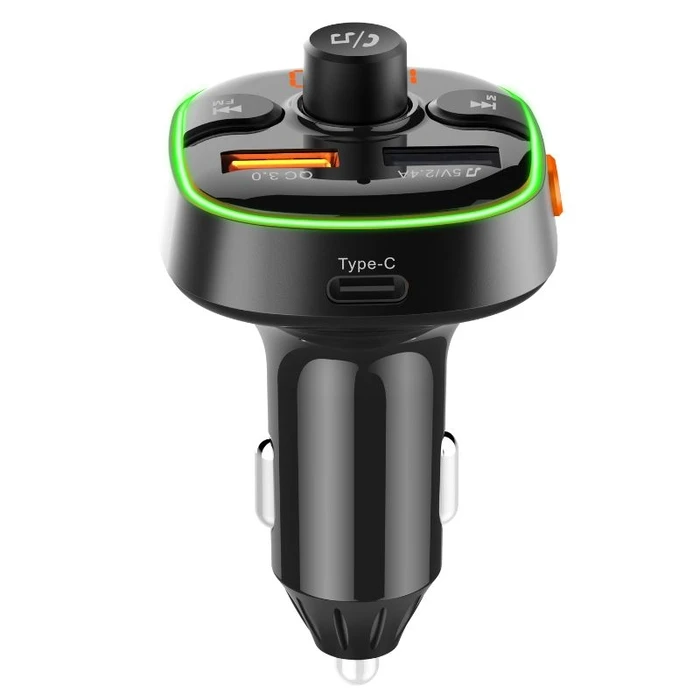 FM Transmitter Αυτοκινήτου Akai FMT-54T με Bluetooth V5.0, LED, QC3.0, Hands-Free