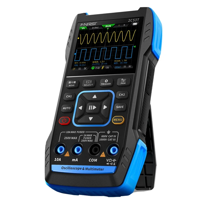 Παλμογράφος Fnirsi 3 σε 1 Πολύμετρο/Signal Generator 2C53T, Επαναφορτιζόμενος