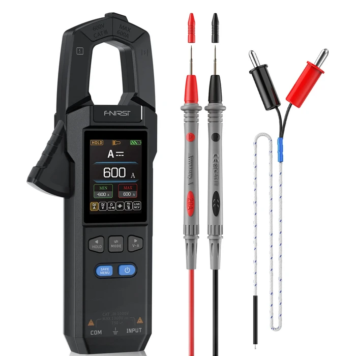 Ψηφιακή Αμπεροτσιμπίδα/Πολύμετρο Fnirsi Dmc-100, 600A Ac/Dc, Ncv, True Rms