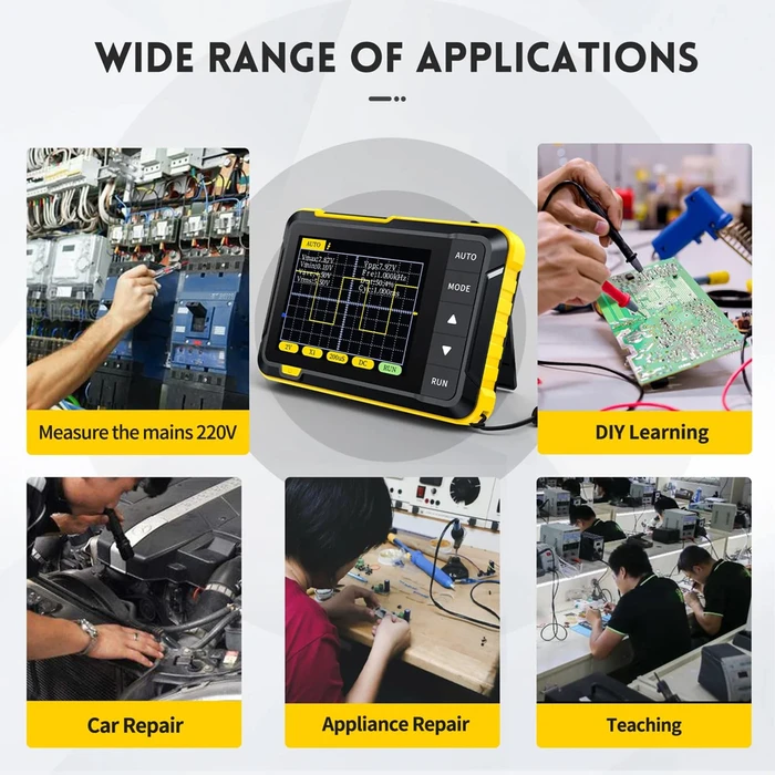 Παλμογράφος Χειρός Nirsi Dso152, 1 Κανάλι, 200Khz, Επαναφορτιζόμενος