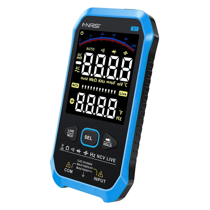 Ψηφιακό Πολύμετρο Fnirsi S1, 1000V AC/DC, NCV, RMS, επαναφορτιζόμενο