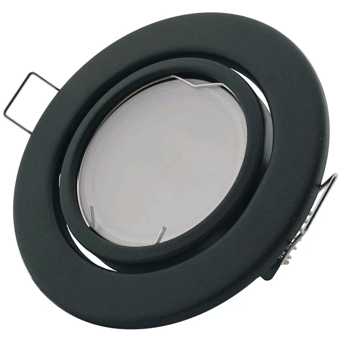 Χωνευτό Σποτ Avide GU10 Πλαίσιο Στρογγυλό Σαγρέ Ανθρακί