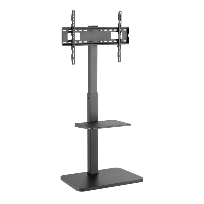 Βάση Τηλεόρασης Brateck Δαπέδου Fs32-46 Για 37-75" Έως 40Kg, Με Ράφι