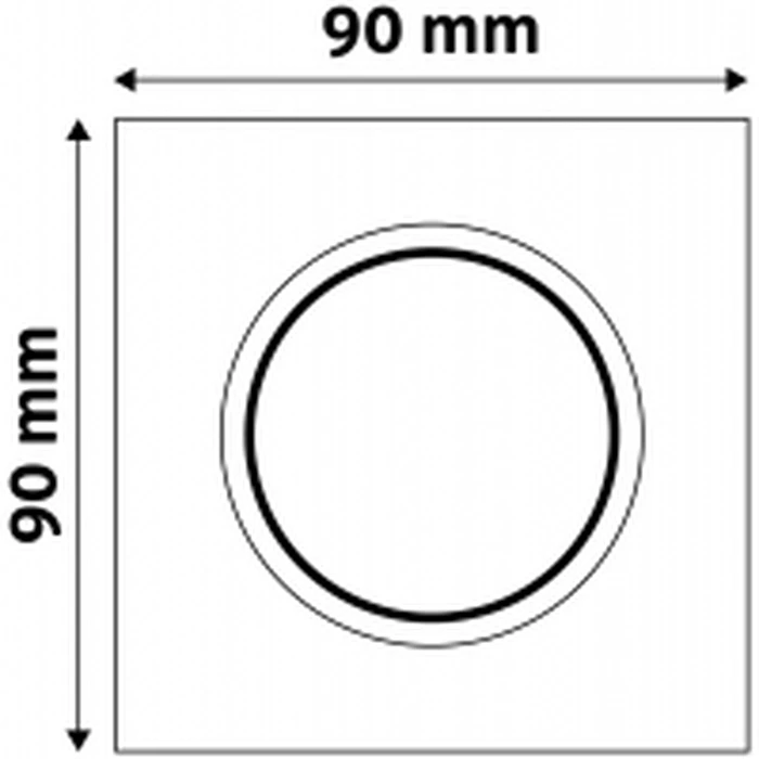 Χωνευτό Σποτ Avide GU10 Πλαίσιο Τετράγωνο Αλουμίνιο