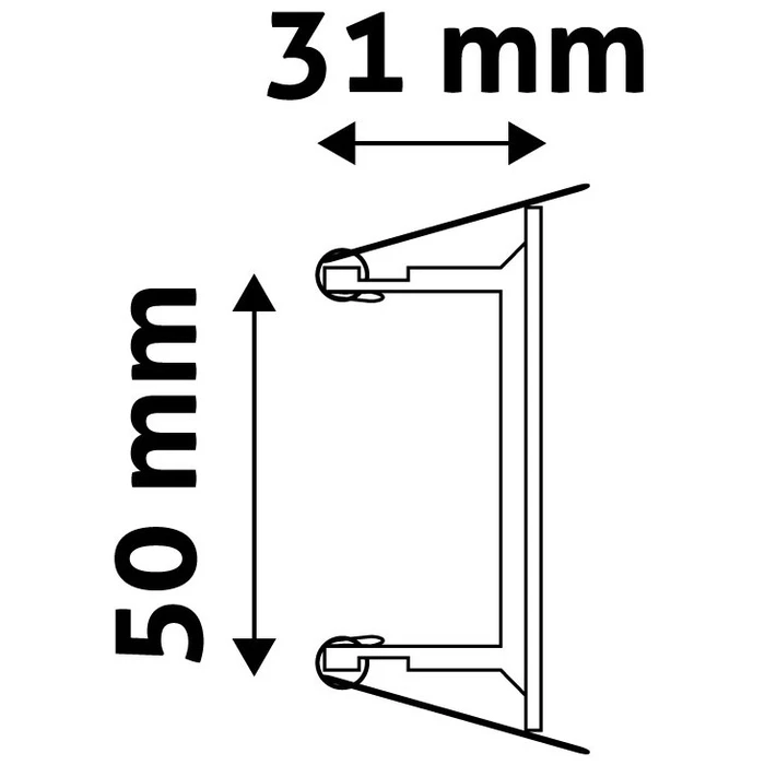 Χωνευτό Σποτ Avide GU10 Πλαίσιο Τετράγωνο Σατέν Νίκελ
