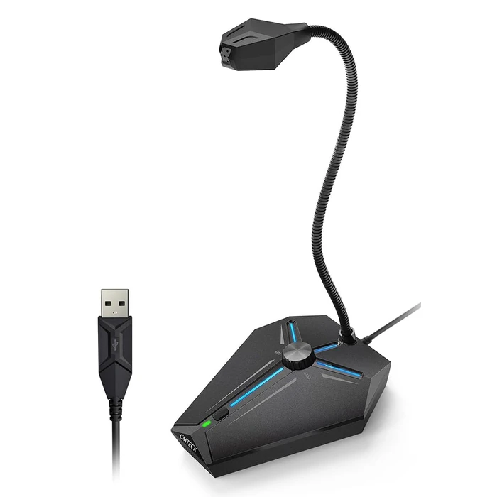 Μικρόφωνο Cmteck Επιτραπέζιο G006Plus με Βραχίονα, Omnidirectional, Usb, Μαύρο