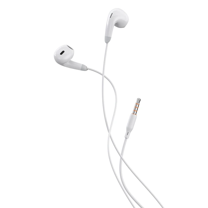 Handsfree Ακουστικά Celebrat με μικρόφωνο G27, 3.5mm, 1.2m, λευκά