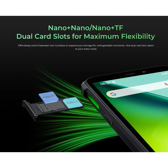 Smartphone Oukitel G5, 6", 4/128GB, 6300mAh, IP68/IP69K, Μαύρο