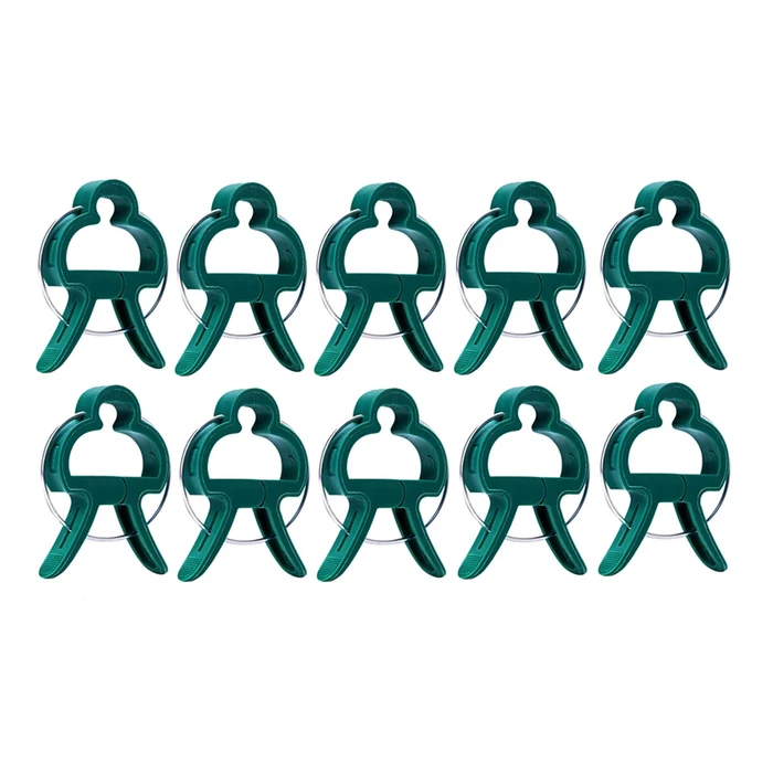 Κλιπ στήριξης Φυτών GAR-0001, 4 x 3cm, πράσινο, 10τμχ