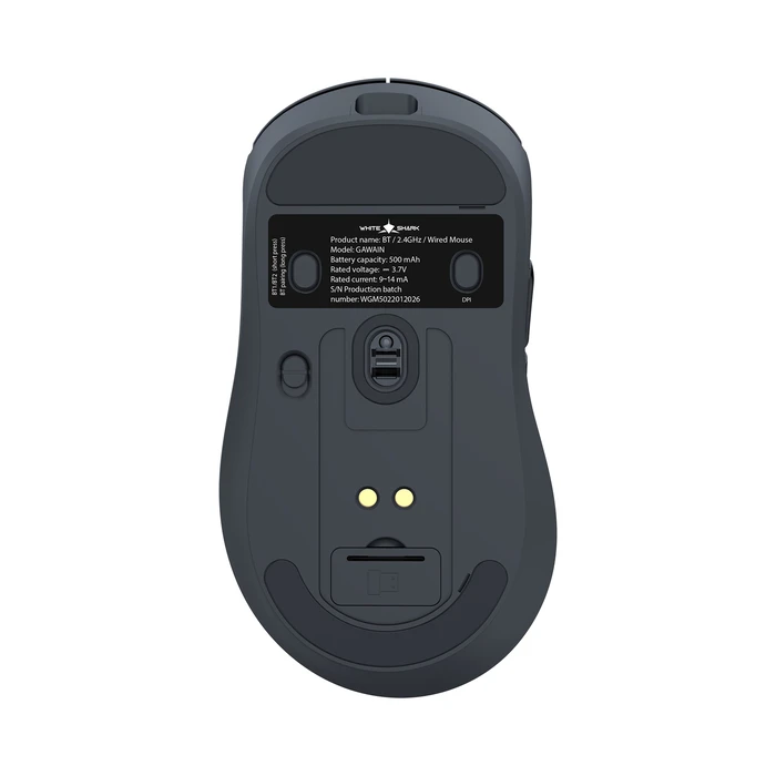 White Shark Gawain Wireless Gaming Mouse 12000 DPI Black