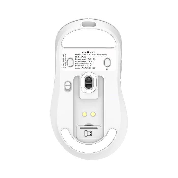 White Shark Gawain Wireless Gaming Mouse 12000 DPI White (WMG-5023)