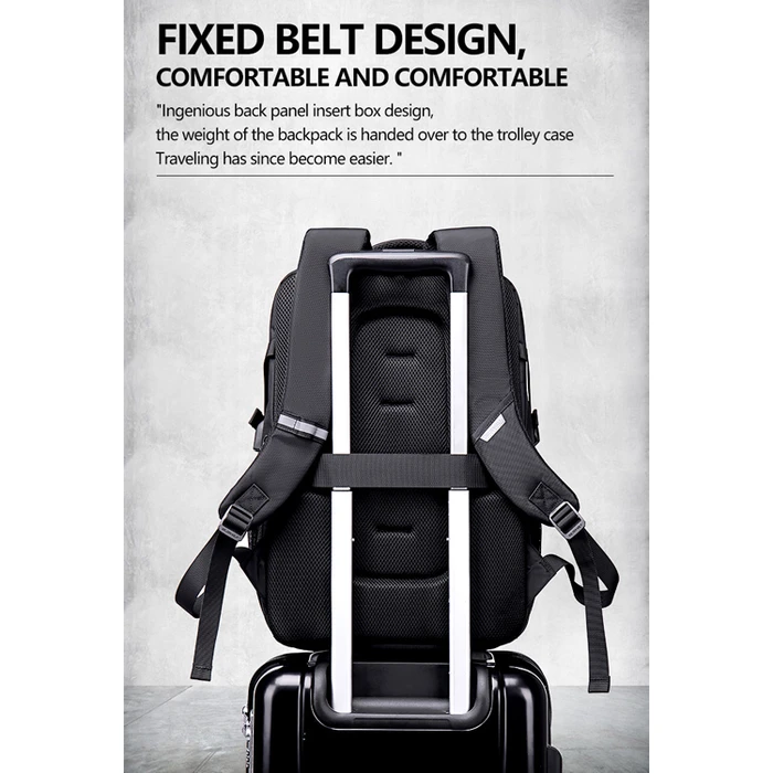 Τσάντα Laptop Golden Wolf Τσάντα Πλάτης Gb00444, 15.6", 23L, Μαύρη