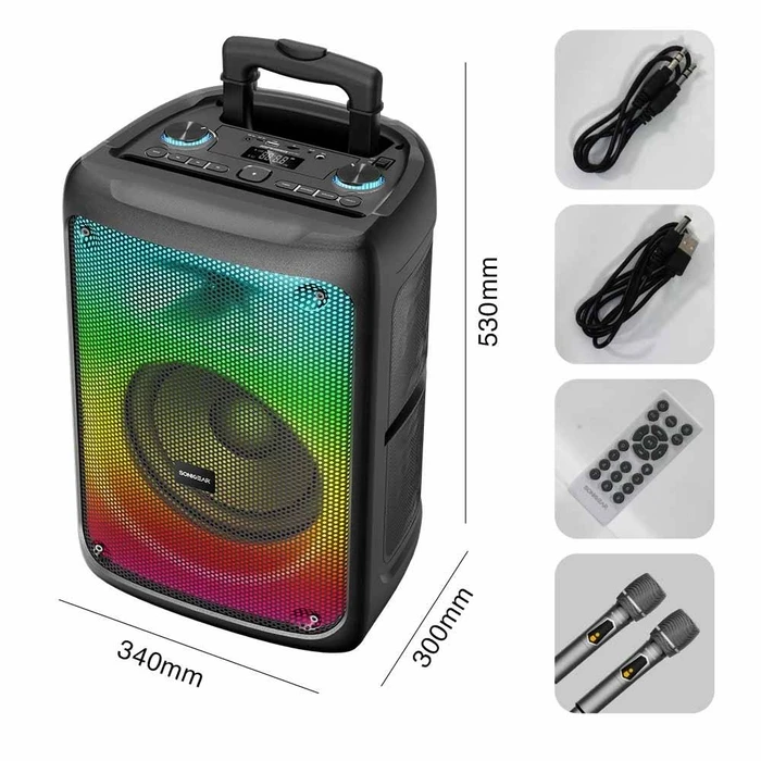 Karaoke Sonic Gear Rgb Hda Speaker 110W Hyperbox 1200 Pro Black