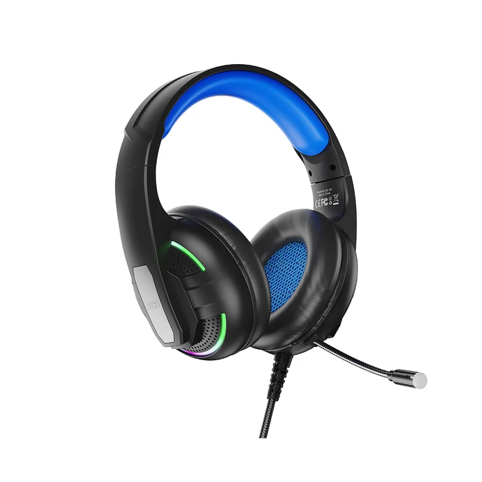 Gaming Headset XO GE-09 Static RGB Mic USB+3.5 (με καλώδιο προσαρμογέα)