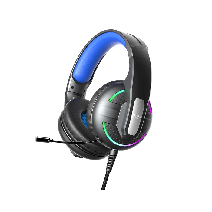Gaming Headset XO GE-09 Static RGB Mic USB+3.5 (με καλώδιο προσαρμογέα)
