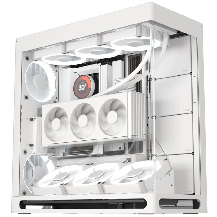 Κουτί Η/Υ Havn Hs 420 Vgpu White Premium Midi Tower - With Vertical Gpu Support