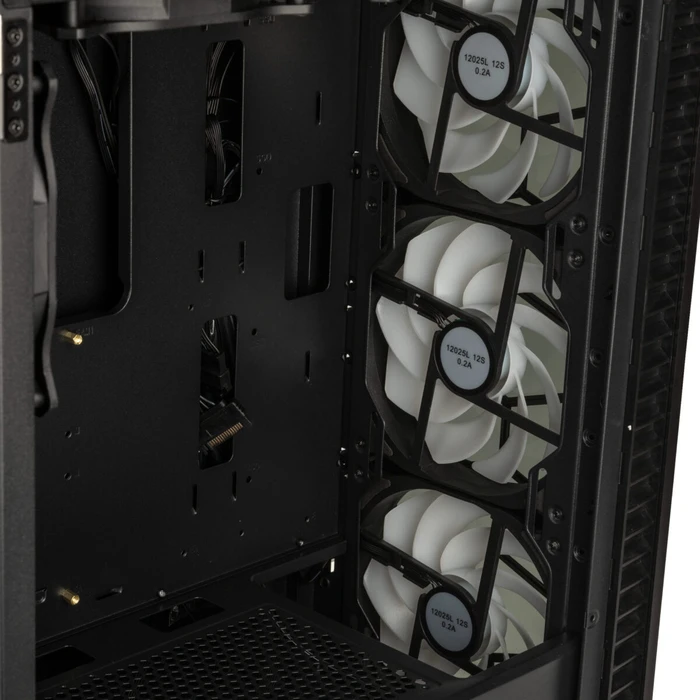 Κουτί Η/Υ Kolink Observatory HF Glass ARGB Midi Black (with 6 ARGB fans 3x140mm & 3x120mm)