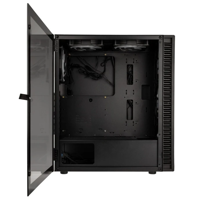 Κουτί Η/Υ Kolink Observatory HF Mesh ARGB Midi Black (with 6 ARGB fans 3x140mm & 3x120mm)