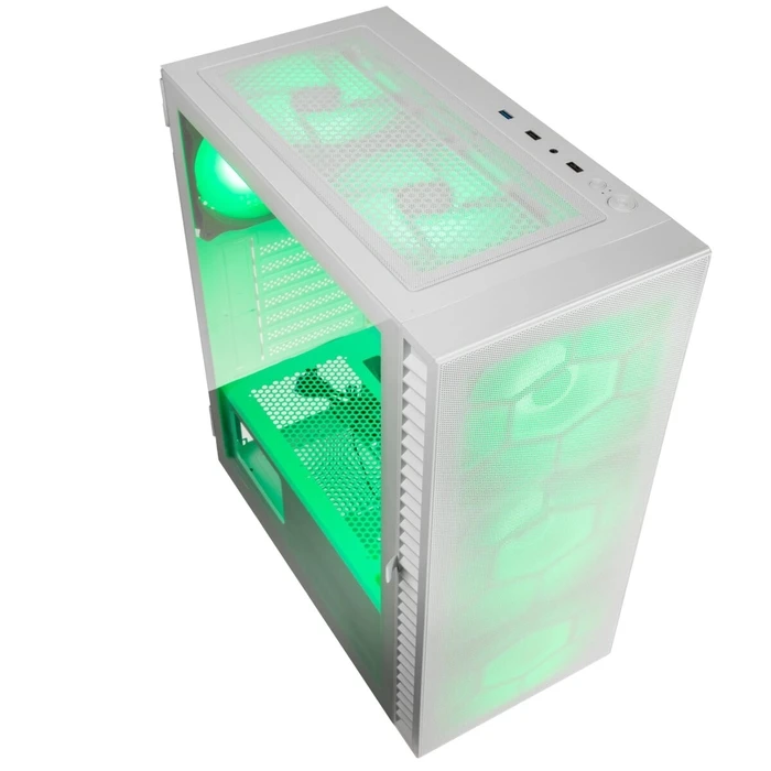 Κουτί Η/Υ Kolink Observatory HF Mesh ARGB Midi White (with 6 ARGB fans 3x140mm & 3x120mm )