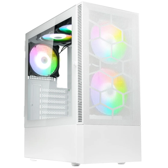 Kolink Observatory MX Mesh ARGB Mid Tower Case Λευκό