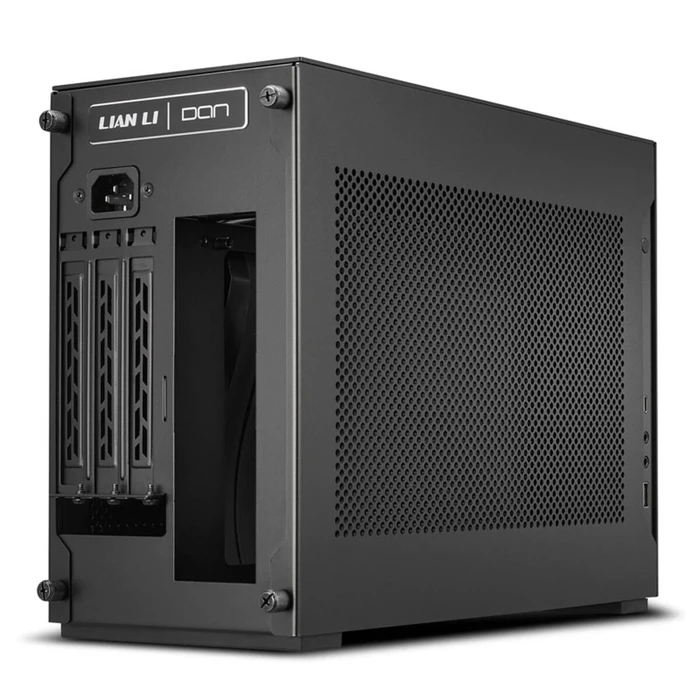 Lian Li A4-H2O PCIe 5 Black - Mini-ITX PC Gaming Case - GPU Clearance 322 mm - Aluminum - SFX PSU