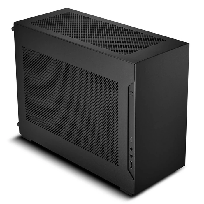 Lian Li A4-H2O PCIe 5 Black - Mini-ITX PC Gaming Case - GPU Clearance 322 mm - Aluminum - SFX PSU