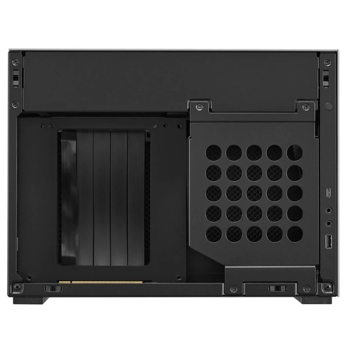 Lian Li A4-H2O PCIe 5 Black - Mini-ITX PC Gaming Case - GPU Clearance 322 mm - Aluminum - SFX PSU