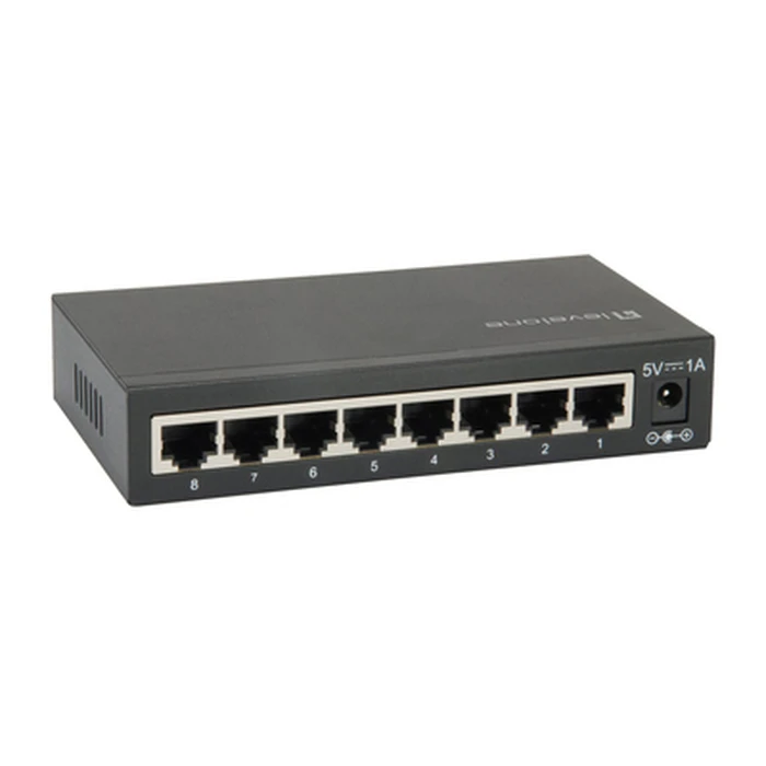 Network Switch LevelOne GbE GEU-0822, 8-port 10/100/1000Mbps, MAC 4K, Ver. 2.0