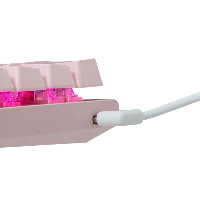 Gaming Πληκτρολόγιο White Shark Mechanical Gk-002421V2 Us Blue Switch Wakizashi-2 Pink