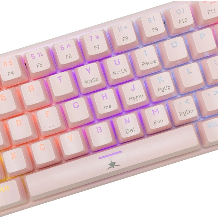 Gaming Πληκτρολόγιο White Shark Mechanical Gk-002421V2 Us Blue Switch Wakizashi-2 Pink
