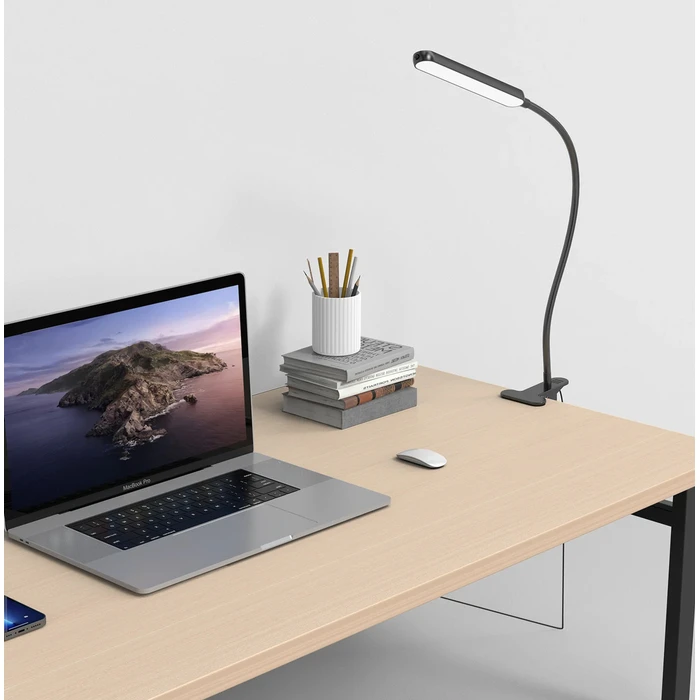 Φωτιστικό Γραφείου Glocusent GLCSNTA1901 με κλιπ, τηλεχειριστήριο, έως 220lm, Μαύρο