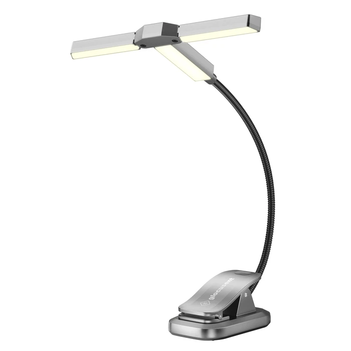 Φακός Διαβάσματος Glocusent LED GLCSNTA2301, επαναφορτιζόμενος, έως 50lm, γκρι