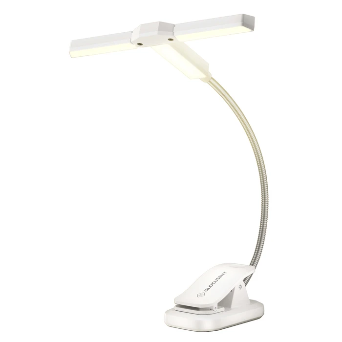 Φακός Διαβάσματος Glocusent LED GLCSNTA2303, επαναφορτιζόμενος, έως 50lm, λευκός