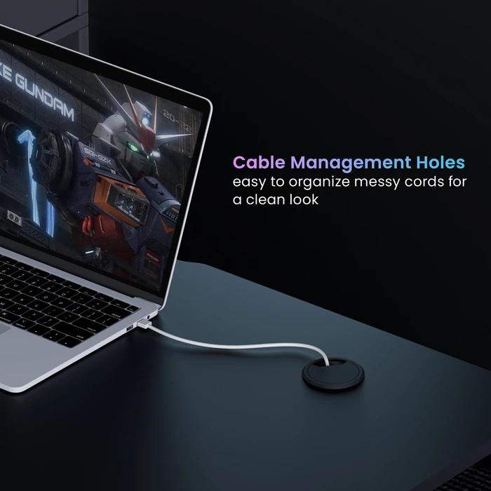 Gaming Γραφείο Brateck Gmd14-1 με Rgb Φωτισμό, 120X60X75Cm, Μαύρο