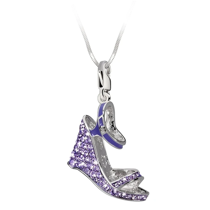 Γυναικείο Charm Glamour Gs2-19 (4cm) από Ασήμι Purple