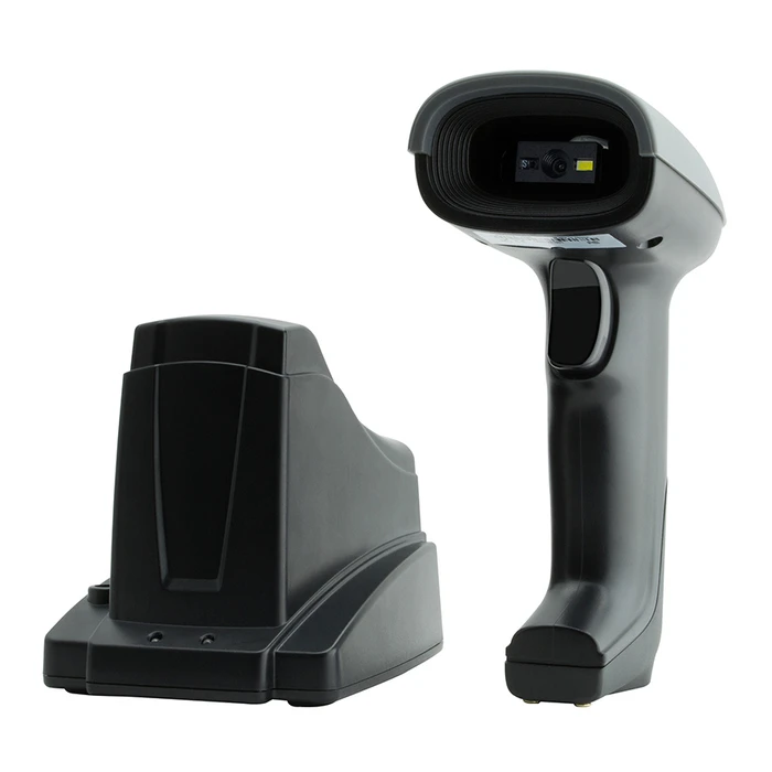 Barcode Scanner Gtcodestar Gt-1901C με Βάση, 1D & 2D, Ενσύρματο & Ασύρματο, 2000mAh, Μαύρο