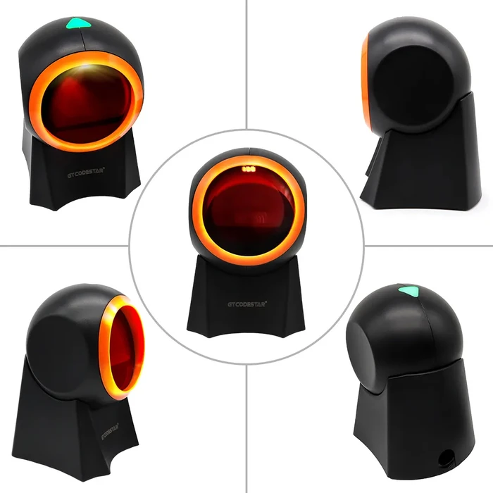 Barcode Scanner Gtcodestar Επιτραπέζιο GT-8800F, 1D & 2D, ενσύρματο, Μαύρο