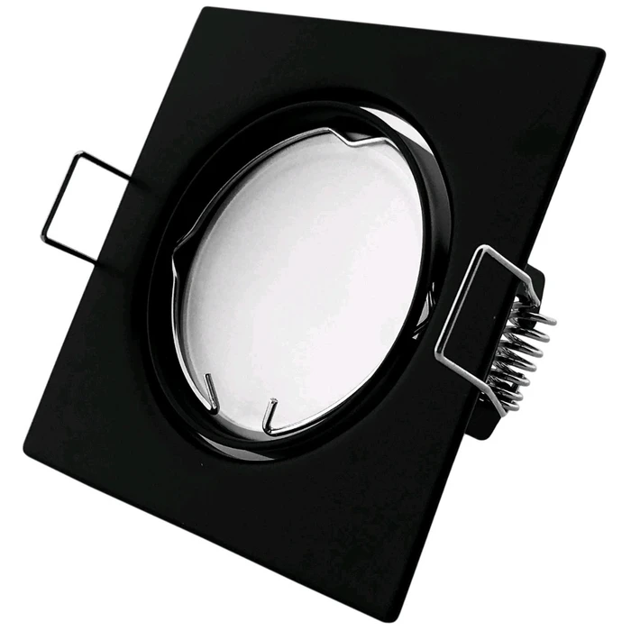 Χωνευτό Σποτ Avide GU10 Πλαίσιο Τετράγωνο Σαγρέ Μαύρο