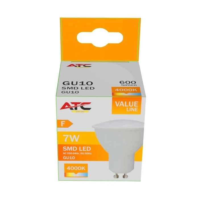 Atc Λαμπτήρας LED Spot GU10 230V 7W 600LM 110 4000K