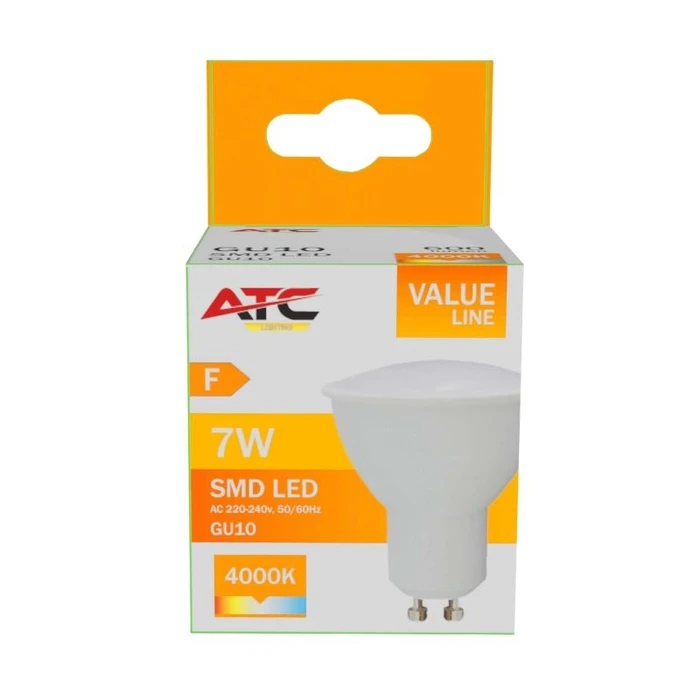 Atc Λαμπτήρας LED Spot GU10 230V 7W 600LM 110 4000K