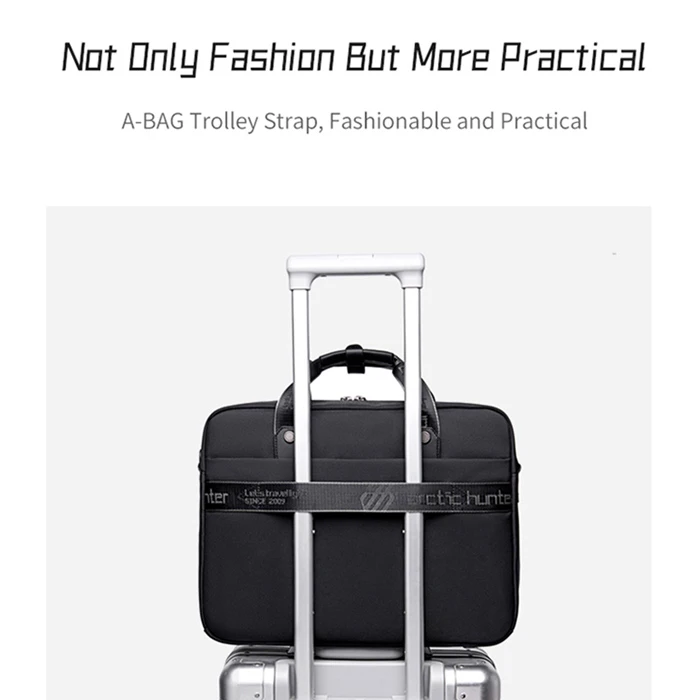 Τσάντα Laptop Arctic Hunter Ώμου Gw00017 15.6", 14.5L, Μαύρη