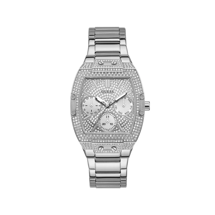 Γυναικείο Ρολόι Guess Gw0104L1 (38mm) Μεταλλικό Μπρασελέ Ασημί