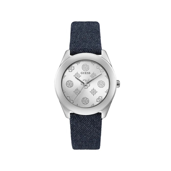 Γυναικείο Ρολόι Guess Gw0228L1 (40 mm) Δερμάτινο Λουράκι Μπλε