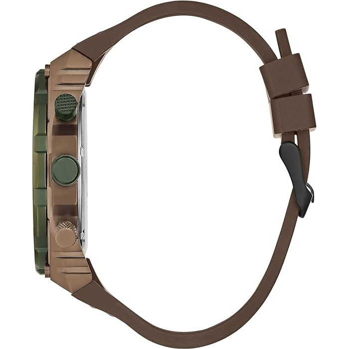 Ανδρικό Ρολόι Guess Gw0326G2 (48mm) Καουτσούκ Λουράκι Καφέ